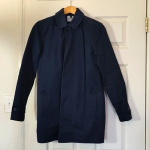 TOPMAN Blue Single-Breasted Shirt Jacket XS